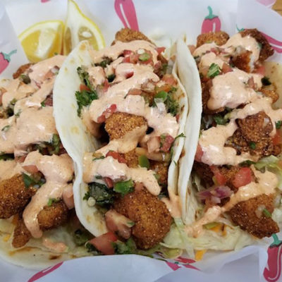 Cajun catfish tacos from Ann's Best Creole and Soul Food.