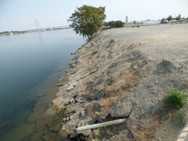The Clover Island northwest corner shoreline that is part of a ecosystem restoration project that begins fall 2021.