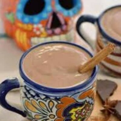 Champurrado (thickened chocolate milk) at Frida's Mexican Grill.