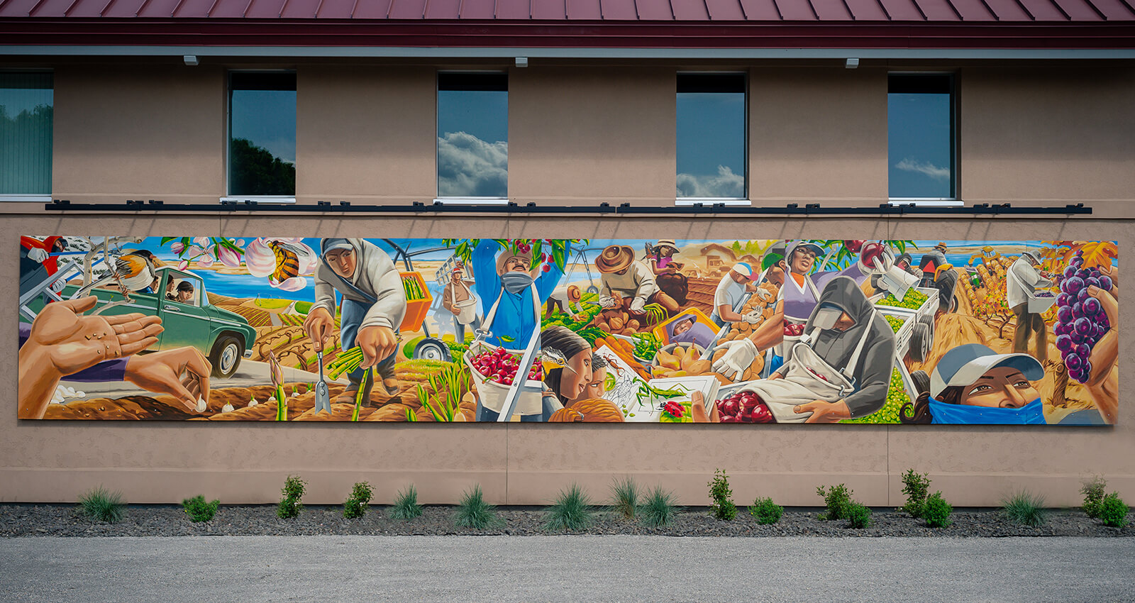 Mid-Columbia Latino Heritage Mural panel.