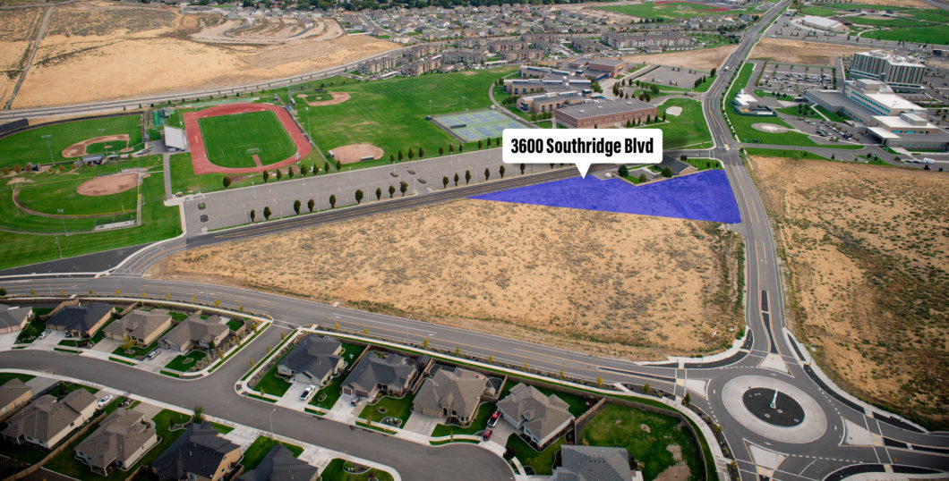 Aerial of Southridge parcel at 3600 Southridge Blvd.