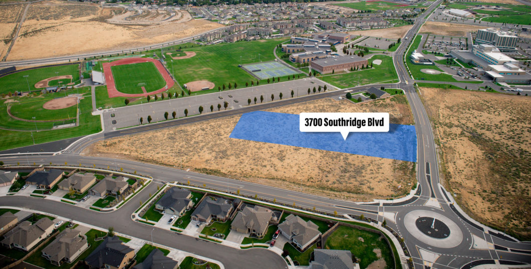 Aerial of Southridge parcel at 3700 Southridge Blvd.