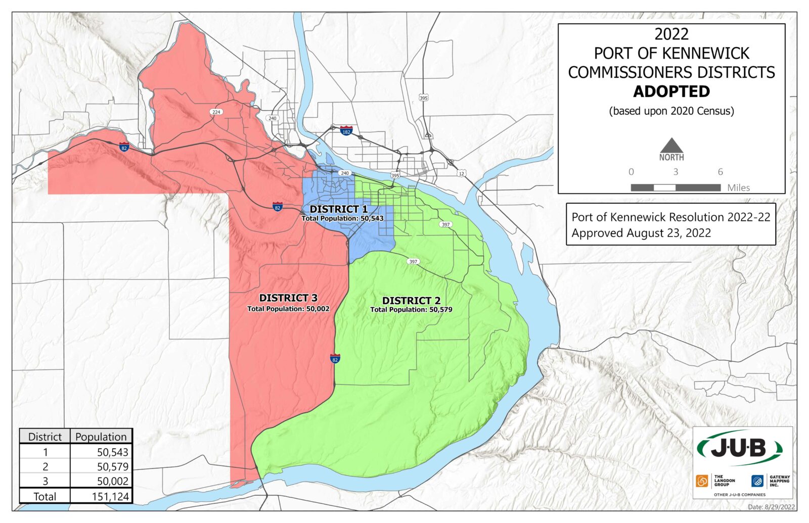 Port of Kennewick District boundary map.