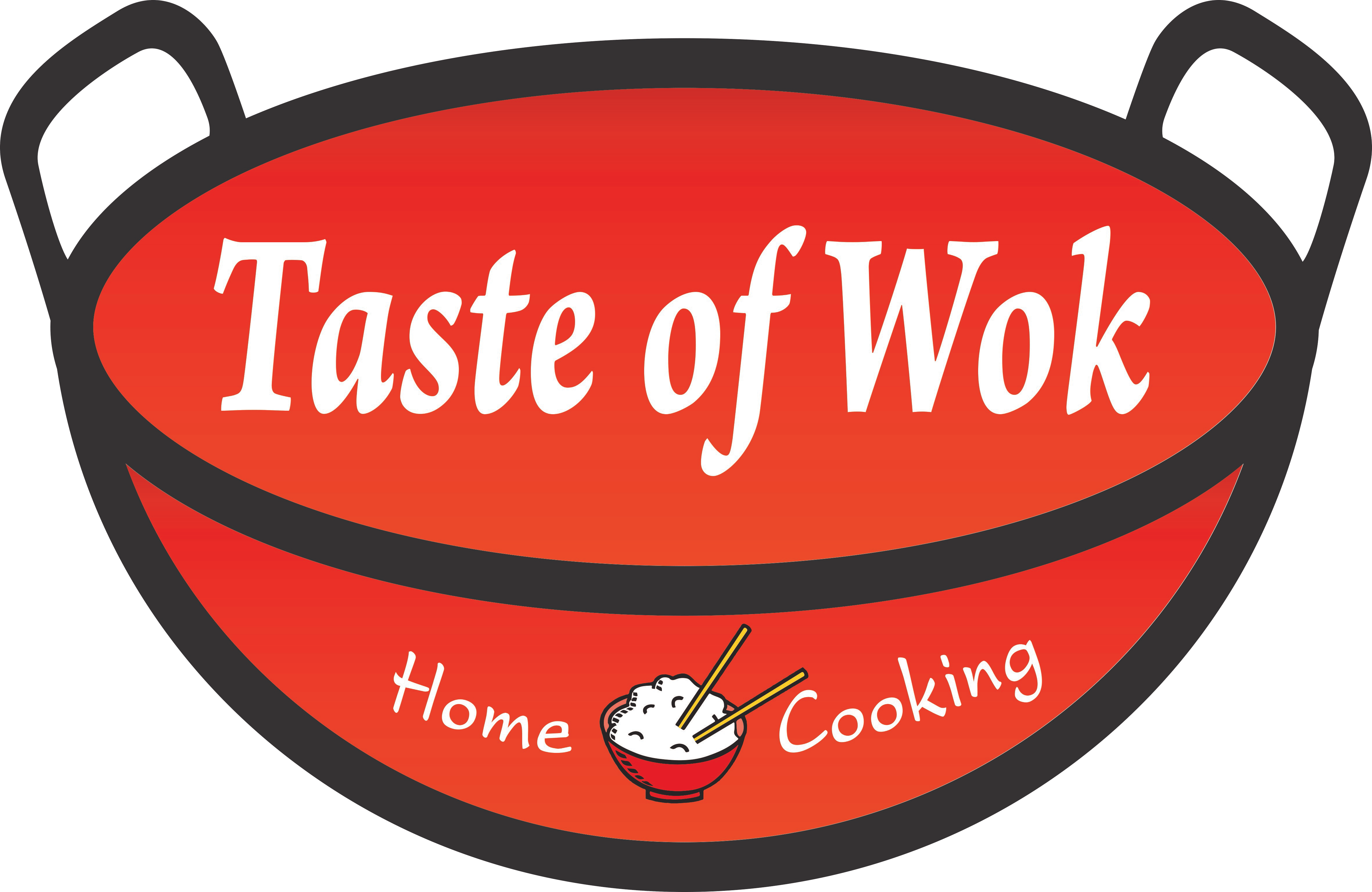 Taste of Wok food truck logo.
